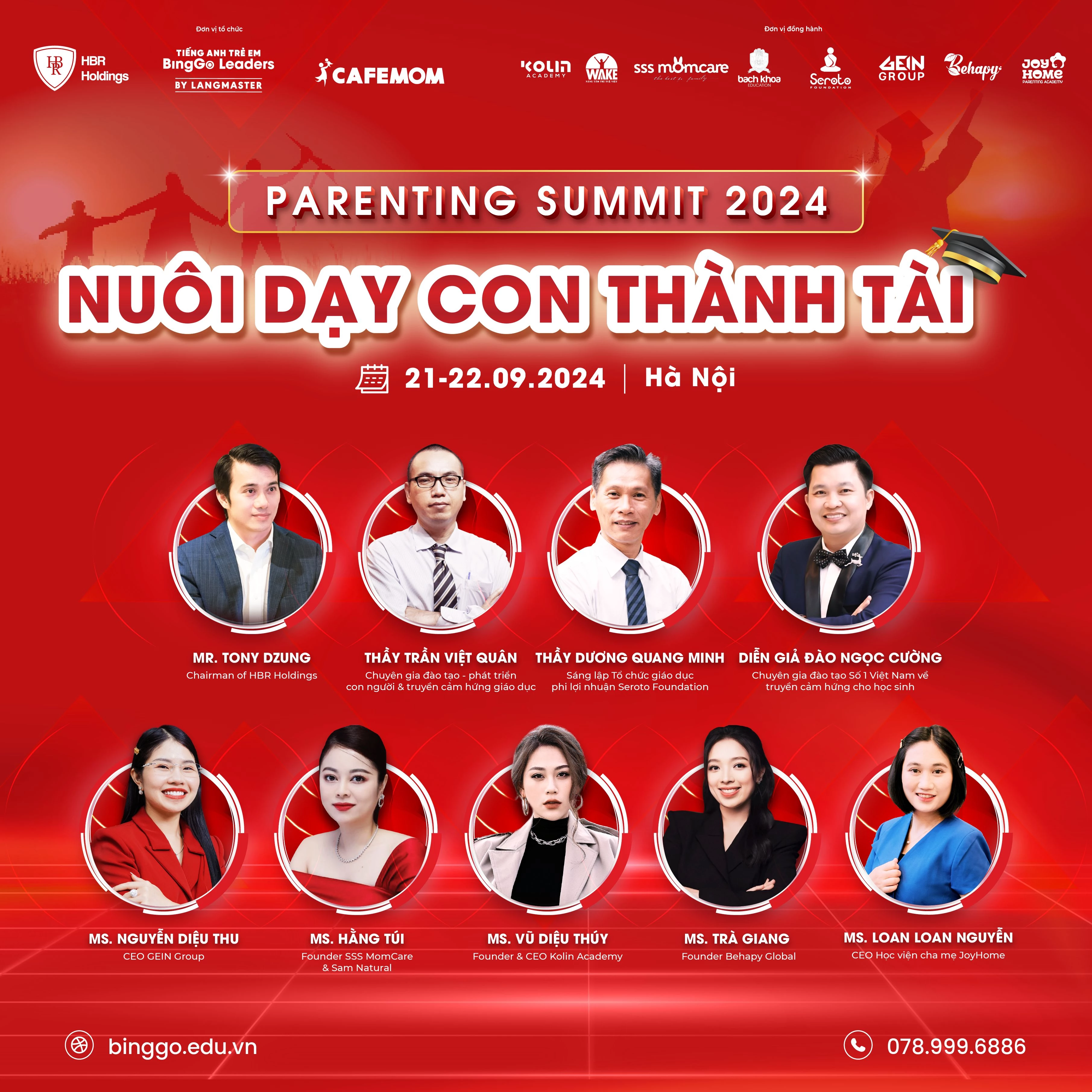 SỰ KIỆN PARENTING SUMMIT 2024: NUÔI DẠY CON THÀNH TÀI