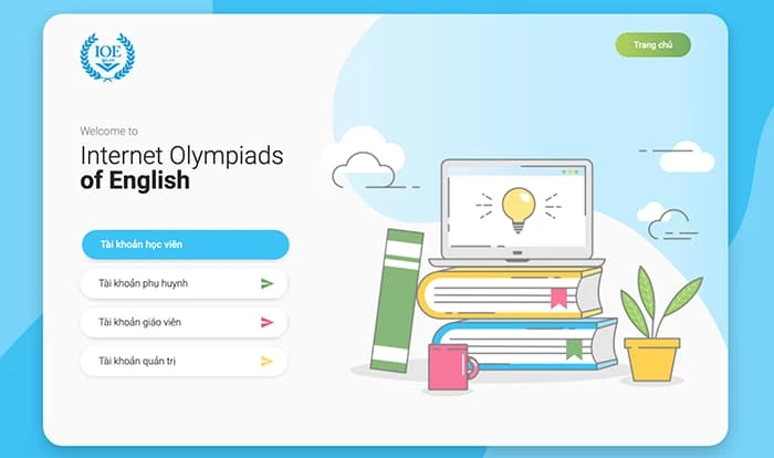 IOE là kỳ thi Olympics Tiếng Anh trên mạng do bộ GD&ĐT tổ chức