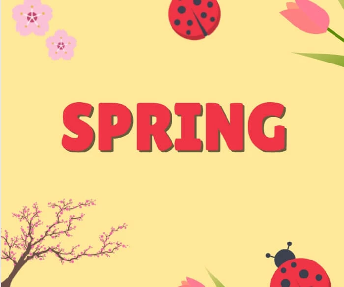 Mùa xuân trong tiếng Anh