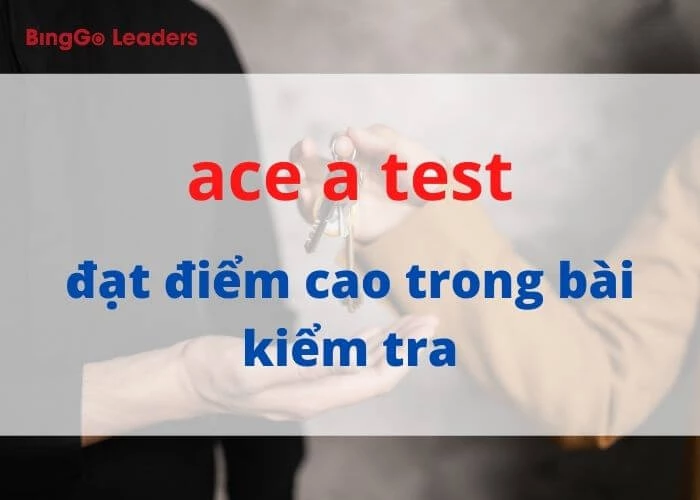 Thành ngữ thông dụng “ace a test”
