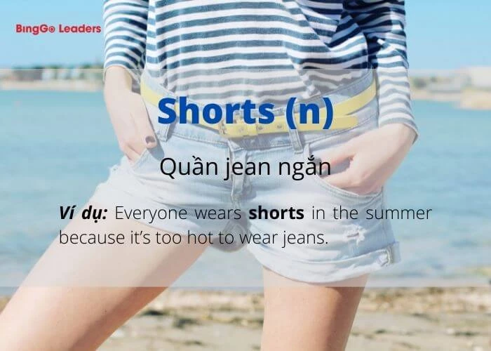 Mặc quần “shorts” để cảm thấy thoải mái khi đi chơi trong kỳ nghỉ hè