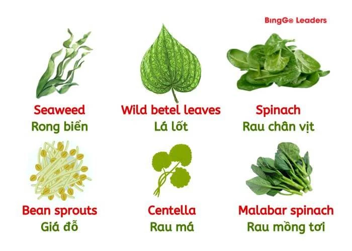Cách gọi tên các loại rau trong tiếng Anh (Phần 3)