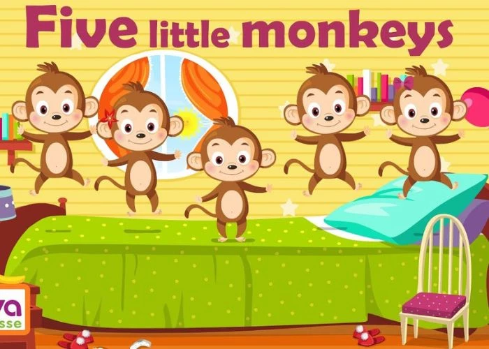 Bài hát “5 Little Monkeys jumping on the bed” sôi động bé nào cũng thích