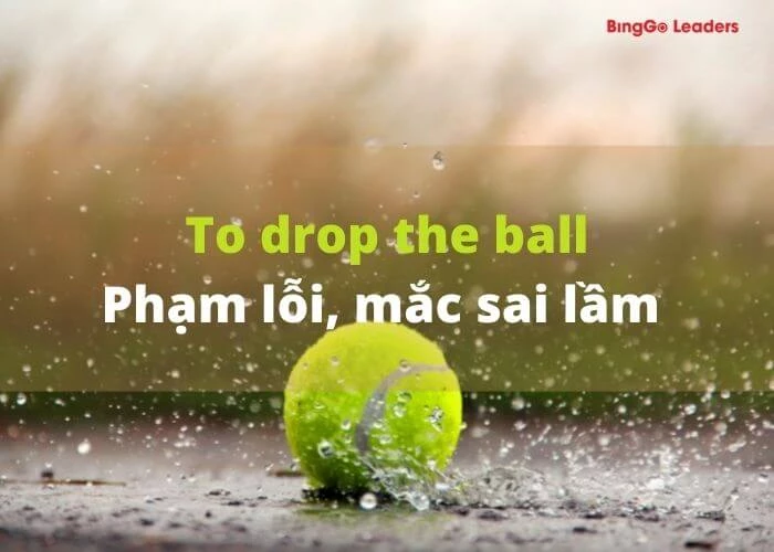 Thành ngữ To drop the ball liên quan đến môn bóng bầu dục