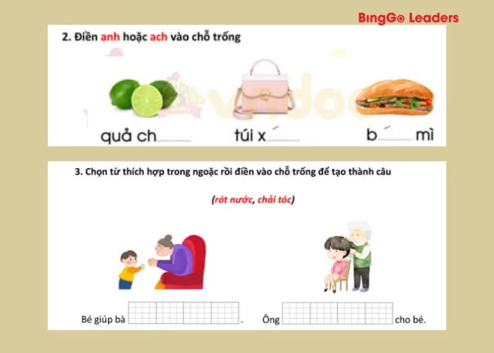 Dạng bài tập kiểm tra viết trong đề thi tiếng Việt