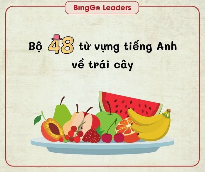 Cùng BingGo Leaders khám phá bộ 48 từ vựng tiếng Anh về trái cây