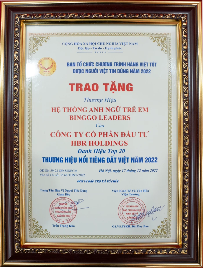 Thương hiệu nổi tiếng đất Việt 2022