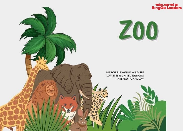 Động vật có thể nhìn thấy ở sở thú