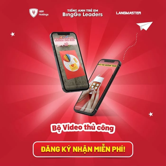 BingGo Leaders tặng bộ video làm đồ thủ công cải thiện tư duy cho trẻ