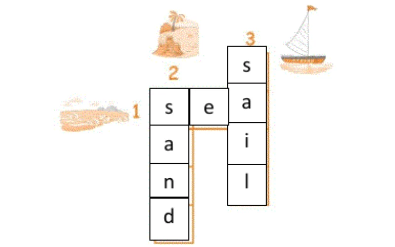 6. Game: Do the puzzle. Then point and say.