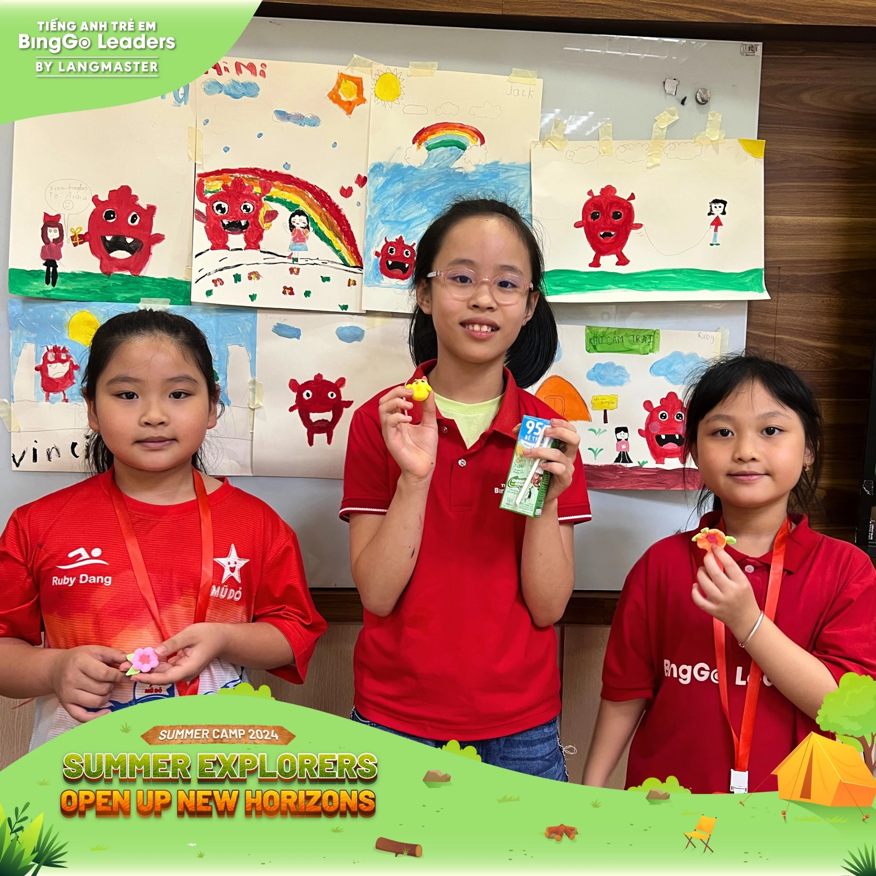 KHÁM PHÁ THẾ GIỚI MÀU SẮC VỚI CLB MỸ THUẬT TẠI SUMMER CAMP