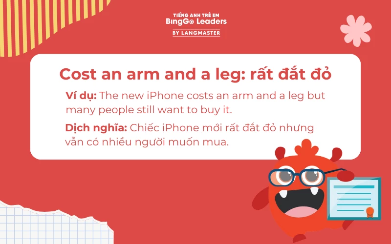 Idiom chứa từ vựng về bộ phận cơ thể tiếng Anh