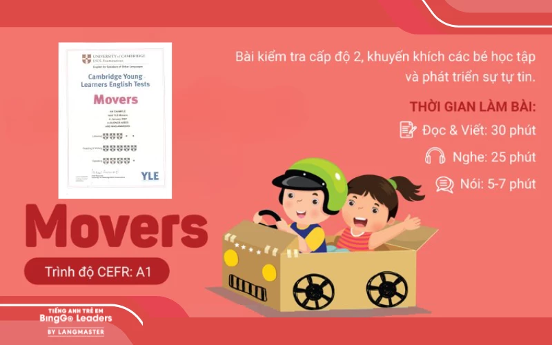 Chứng chỉ tiếng Anh Movers dành cho bé tiểu học