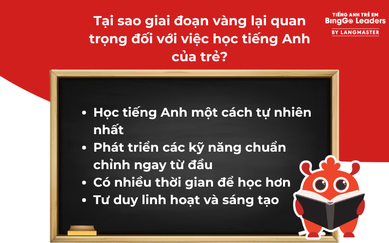 Tầm quan trọng của giai đoạn vàng học tiếng Anh