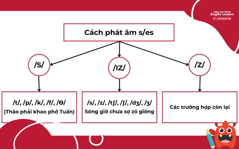 Quy tắc phát âm tiếng Anh - đuôi “s/es”