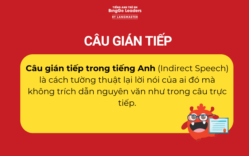 Khái niệm về câu gián tiếp