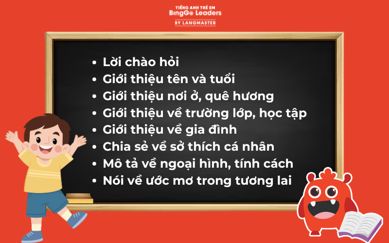 cách xây dựng bài giới thiệu bản thân cho trẻ em