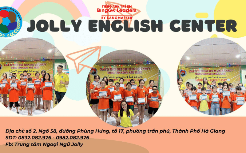 Trung tâm tiếng Anh cho bé 3 tuổi Jolly