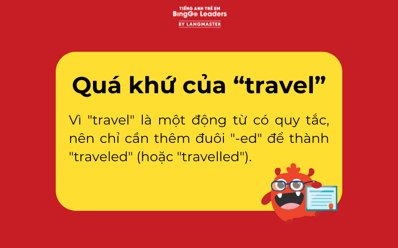 Quá khứ của travel trong tiếng Anh