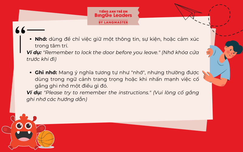 Remember là gì? Định nghĩa trong tiếng Anh