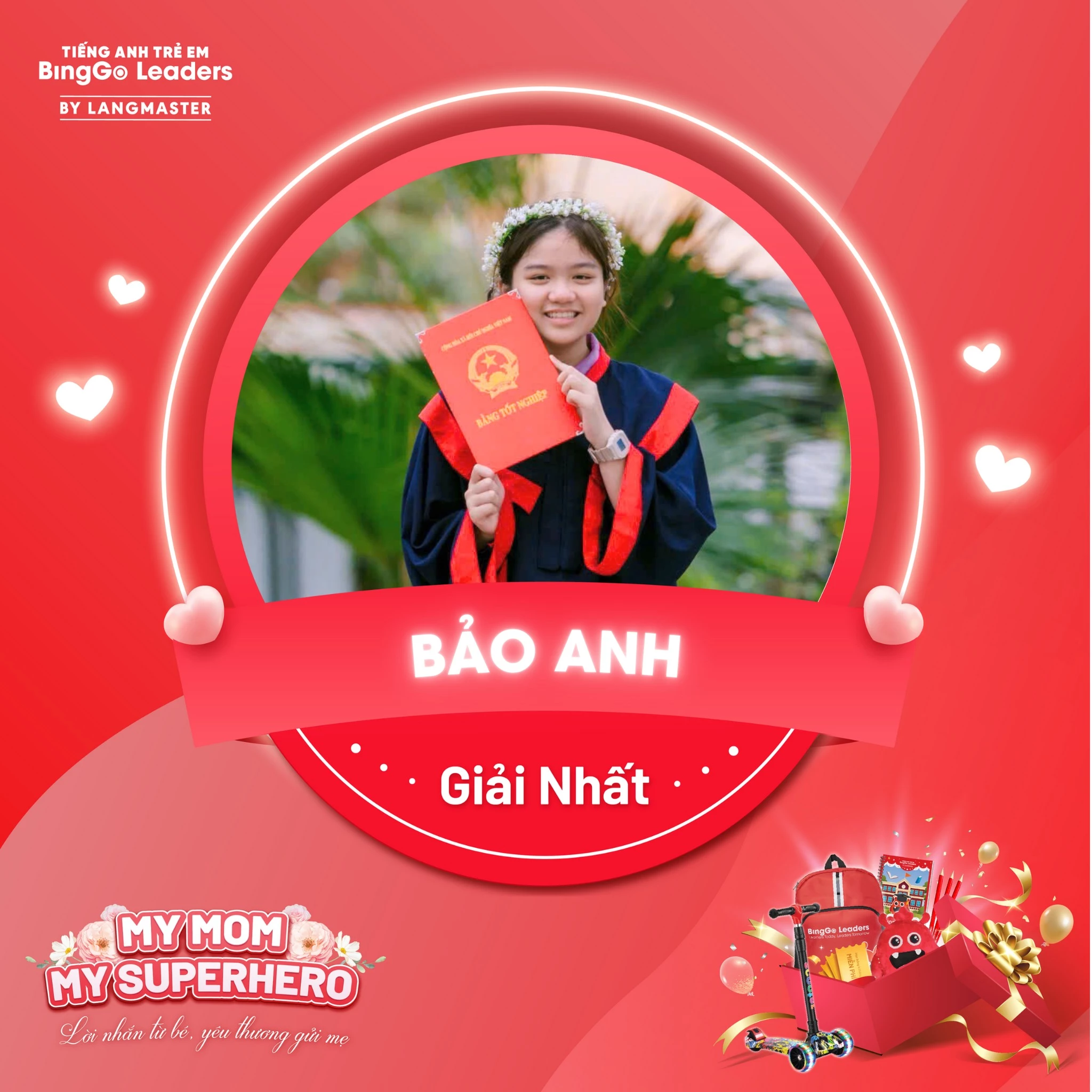 Giải nhất bé Bảo Anh