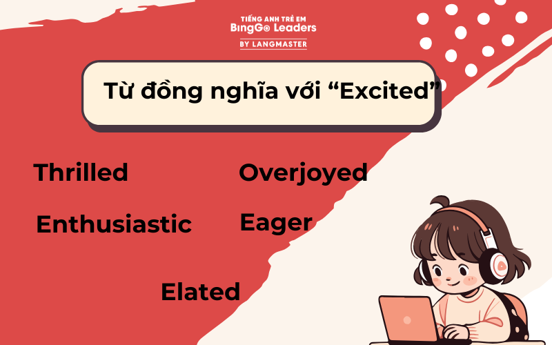 Từ đồng nghĩa với Excited