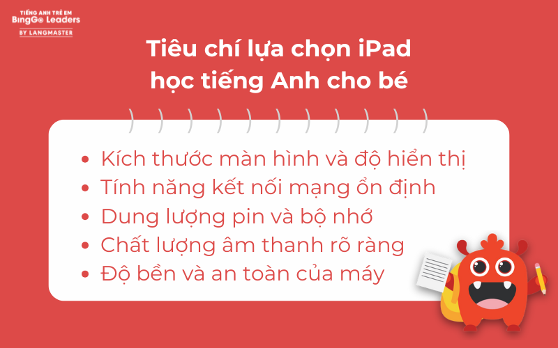 Ipad học tiếng Anh cho bé