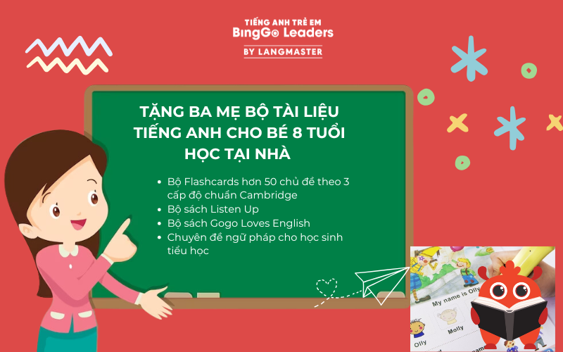 bộ tài liệu Tiếng Anh cho bé 8 tuổi