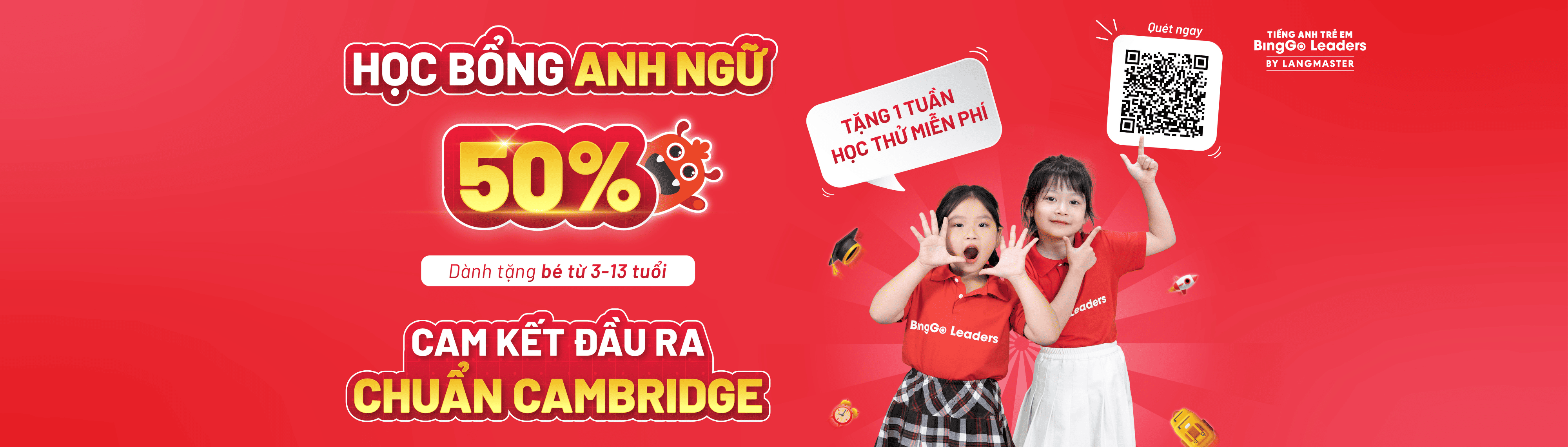 Học bổng anh ngữ 50%