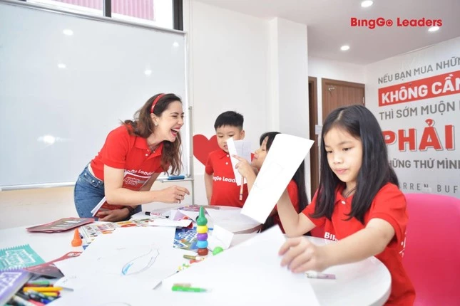 Review trung tâm dạy tiếng Anh trực tuyến online cho trẻ em BingGo Leaders