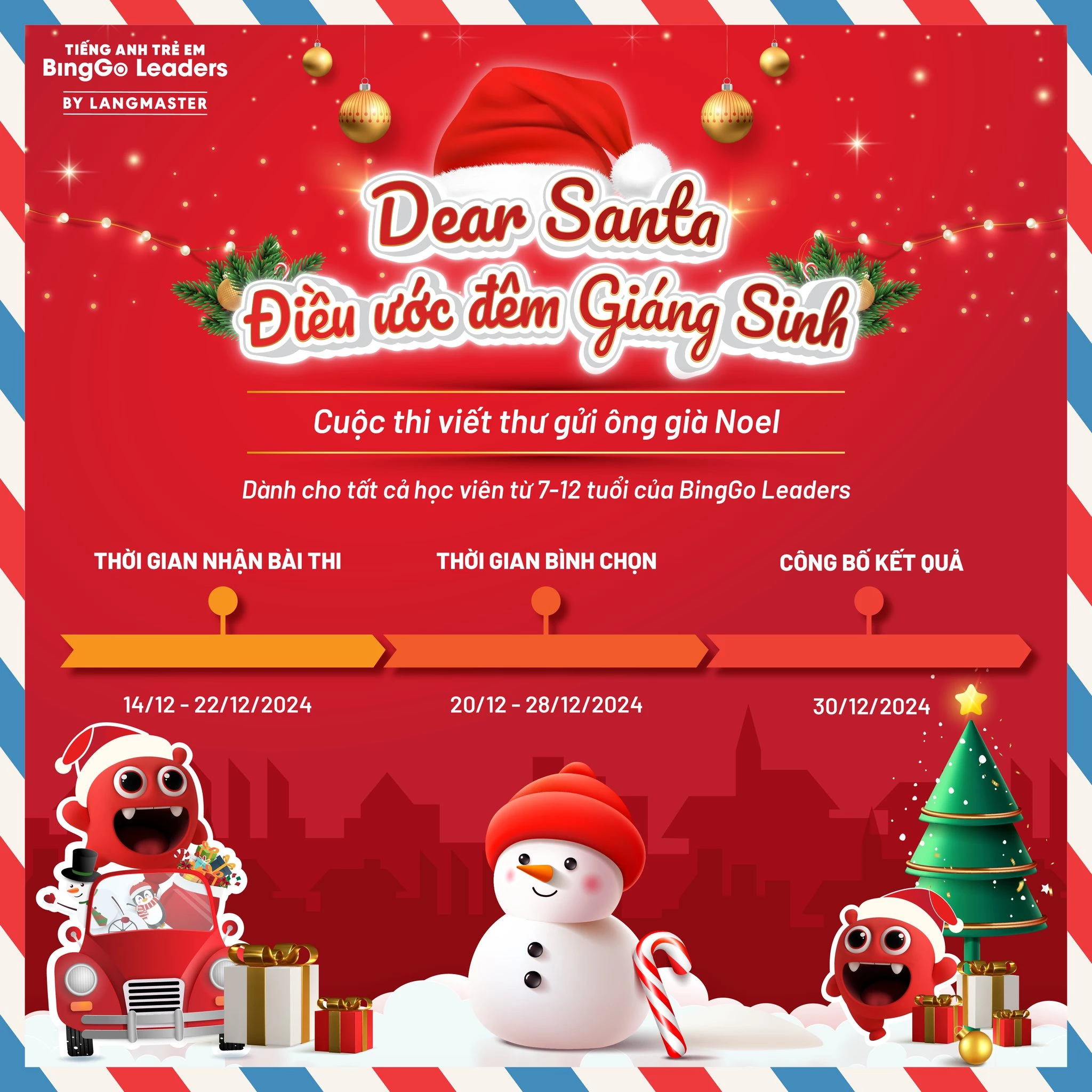 CUỘC THI VIẾT THƯ DEAR SANTA - ĐIỀU ƯỚC ĐÊM GIÁNG SINH