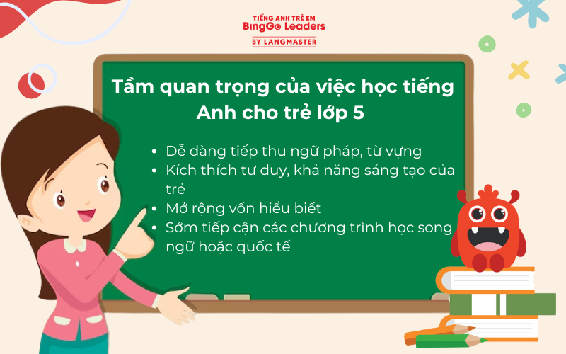 Học tiếng Anh cho trẻ lớp 5