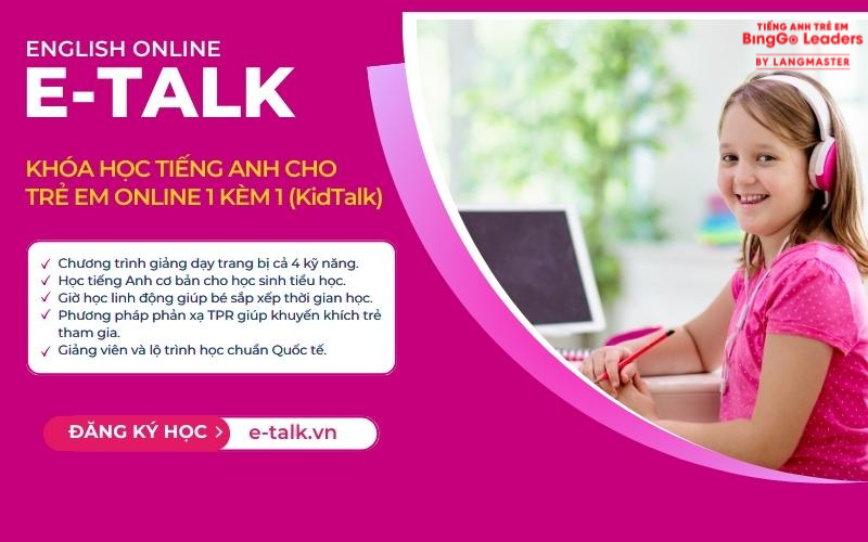 Học tiếng Anh giao tiếp online cho trẻ em​