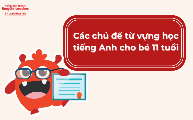 Chủ đề từ vựng tiếng Anh cho bé