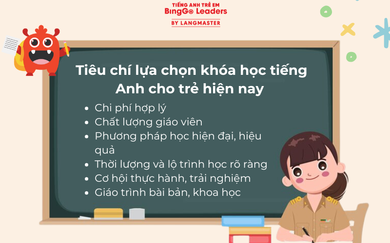 tiêu chí lựa chọn khóa học 