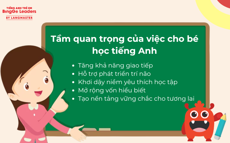 Tầm quan trọng của việc cho bé học tiếng Anh