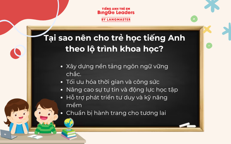 Trẻ học tiếng Anh theo lộ trình