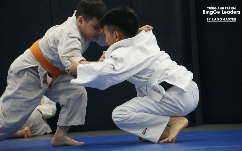 Học võ tại câu lạc bộ Judo Mỹ Đình