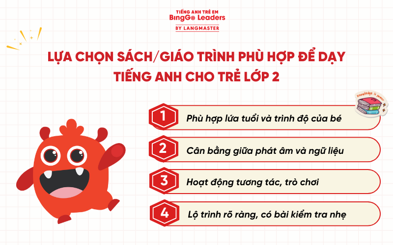 Lựa chọn sách dạy tiếng Anh cho trẻ lớp 2