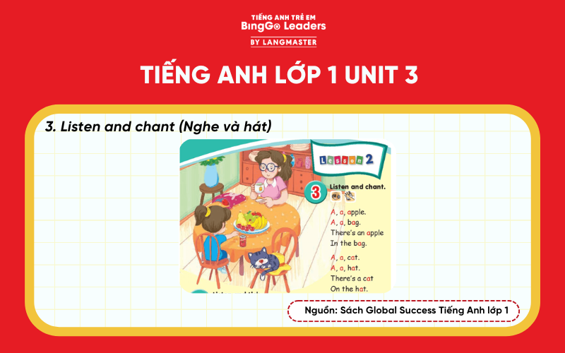 Bài tập sách tiếng Anh lớp 1 Unit 3 Global Success 