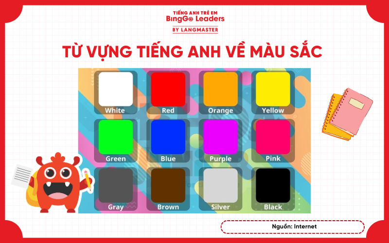 Từ vựng về màu sắc