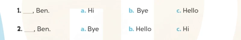 Bài tập tiếng Anh Lớp 3 Unit 3 Lesson 3