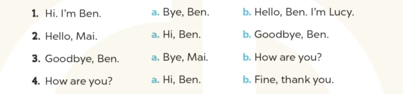 Bài tập tiếng Anh Lớp 3 Unit 3 Lesson 3