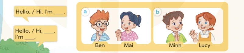 Bài tập số 1 tiếng Anh Lớp 3 Unit 3 Lesson 1