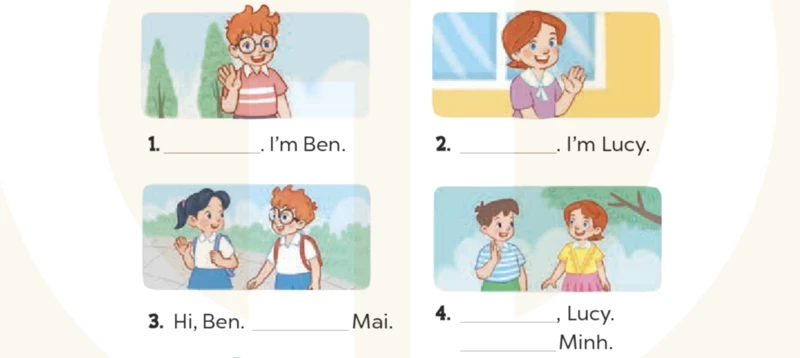 Bài tập tiếng Anh Lớp 3 Unit 3 Lesson 1