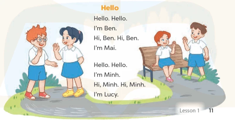 Bài tập tiếng Anh Lớp 3 Unit 3 Lesson 1