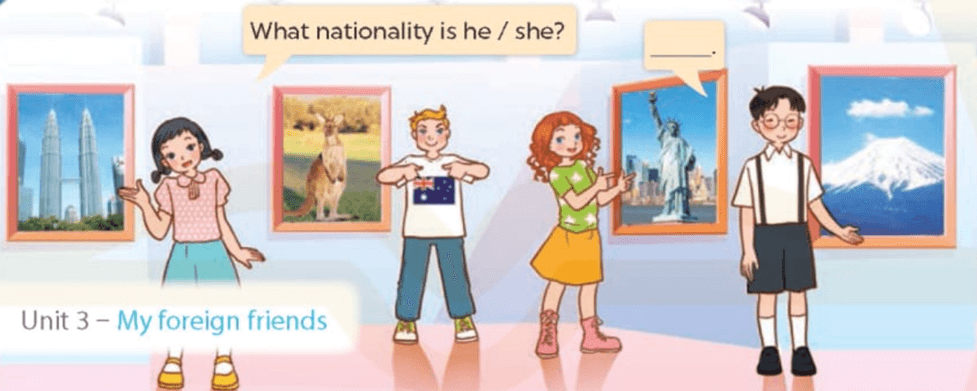 Bài tập số 3 tiếng Anh lớp 5 Unit 3 Lesson 1 