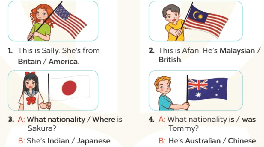 Bài tập số 5 tiếng Anh lớp 5 Unit 3 Lesson 1 