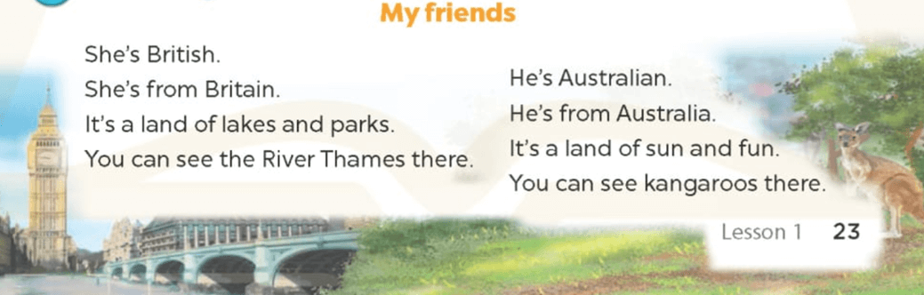 Bài tập số 6 tiếng Anh lớp 5 Unit 3 Lesson 1 