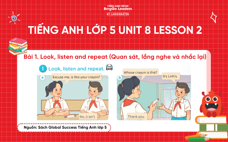 Bài tập tiếng Anh lớp 5 Unit 8 Lesson 2
